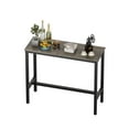 thumbnail image 1 of Teraves Bar Table with Solid Metal Frame,Counter Height Dining Table Kitchen Bar Table for Dining Room,Living Room (39.37", Black Oak), 1 of 2