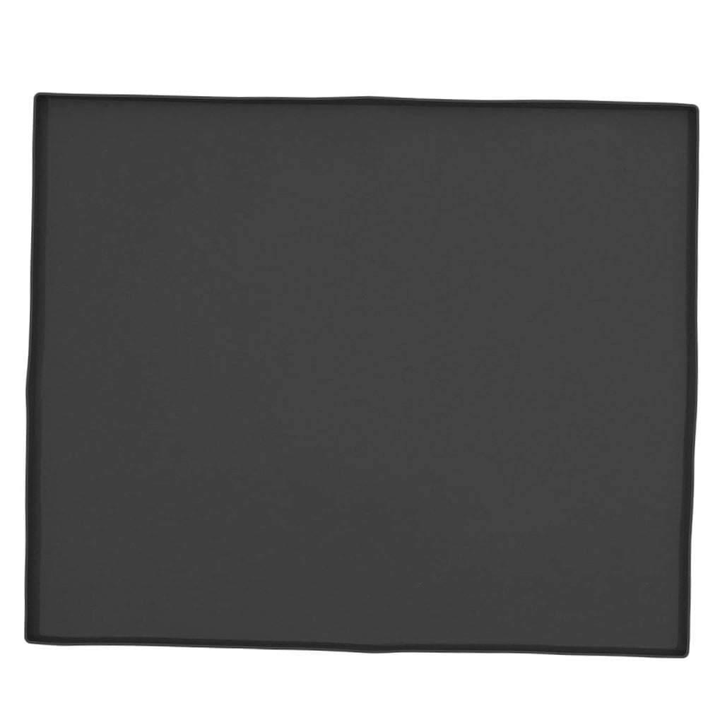 COMPUKAS Black Protective Mat for Washer Dryer, 1 Piece Laundry Room Floor Mat, Non- Washer Dryer Accessory