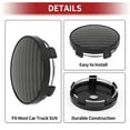 thumbnail image 6 of Unique Bargains 60mm 2.36" Carbon Fiber Pattern Black Wheel Hub Center Caps Wheel Hub Caps Cover Protectors, 6 of 6