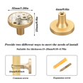thumbnail image 3 of Qxltty Wooden White Sunflower Cabinet Knobs Kitchen Drawer Knobs Round Door Pulls Dressing Table Wardrobe Closet Knob Handles Decorative Set of 4, 3 of 9