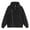 Black, variant on Lorytime Zippered Hoodies for Men Solid Sweatshirt Long Sleeve Drop Shoulder Jacket with Pocket Loose Tops Black 3XL