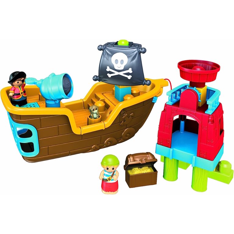 Mega Bloks Pull Along Musical Pirate Ship 6611 - NEW - FREE SHIPPING