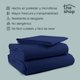 thumbnail image 4 of Juego de Sábanas King Size The Shop, Gris Claro, Microfibra, Material Transpirable, No Alergénico azul marino, 4 of 7