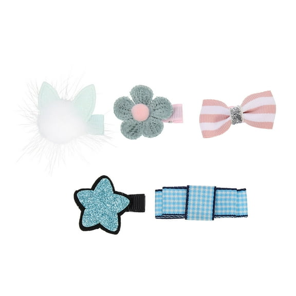 HONITANO Cute Dog Hair Clips 5pcs Pet Fashion Accessories for Special Events 4X3X1in