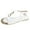 White, variant on OAVQHLG3B Women's Breathable Lightweight Flat Buckle Sandals With Toes And Ankle Straps Shoes