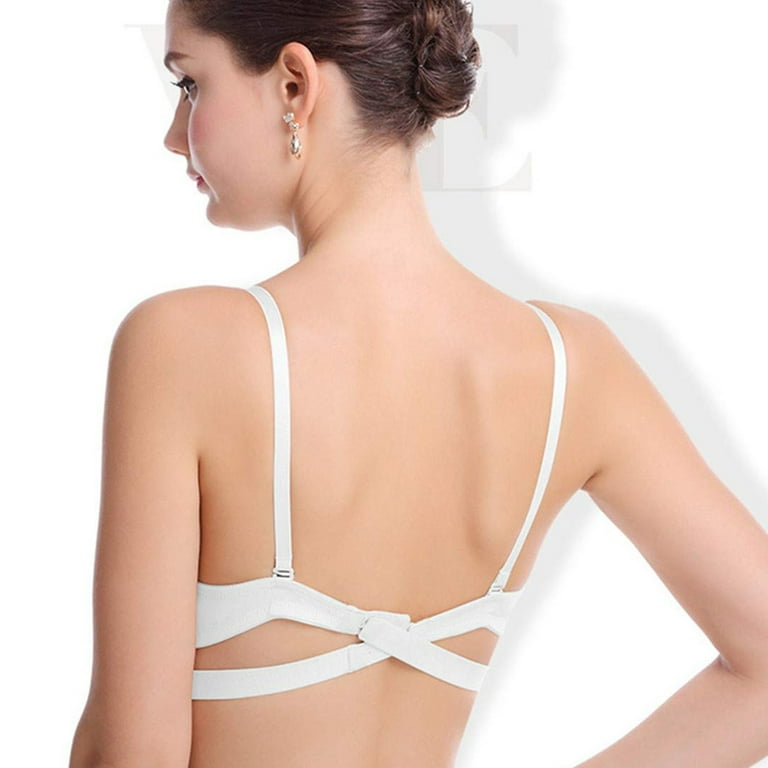 Sexy Summer Tops Lingerie for Women A-D Cup Low Back Bras Invisible T Shirt  Bra Backless Bandeau Bra (Color : White, Size : 75/34B) : :  Clothing, Shoes & Accessories