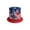 D, variant on American Flag Hat 4th Of July Patriotic Top Hat, Uncle Sam Costume Accessory with Liberty Print, Independence Day Party Hat for Memorial Day, Parade, Festival, Celebration, Outdoor