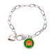 thumbnail image 1 of Sofá de trono europeo Pulsera de cadena de corazón joyería encanto moda, 1 of 3