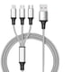 thumbnail image 3 of Cable de datos de uno a tres teléfonos móviles para Apple Android tipo-c cable de carga trenzado tres en uno, 3 of 5