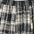 thumbnail image 6 of Awdenio Women Spring Summer High Waisted Wool Plaid A-line High Elasticity Waistband Tassels Skirt, 6 of 8