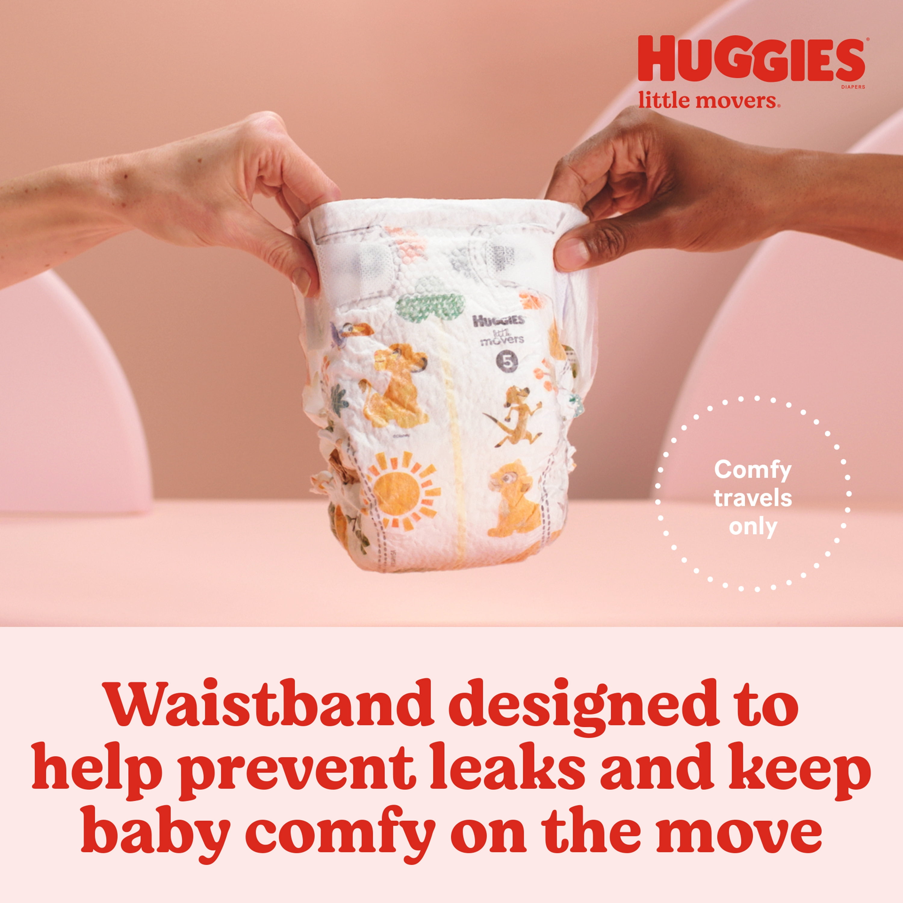 Huggies Couches pour bébés Little Movers, taille 5, 104 couches - 104 ea