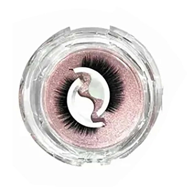 3 Pairs False Eyelashes Self Adhesive Reusable Thick Curly Fake Eyelashes with Storage Boxes