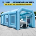 thumbnail image 2 of VEVOR 33x16.4x11.5ft Inflatable Spray Booth Car Paint Booth Tent with 2 Blowers, 2 of 9