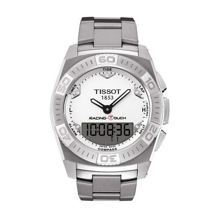 racing touch white dial men's watch t0025201103100