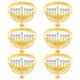 thumbnail image 1 of IDEANATEGRATE 6Ud De Servilleta Metálicos Dorados Con Hanukkah Para Banquetes Y Restaurantes, 1 of 6