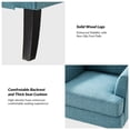 thumbnail image 4 of Tina's Home Upholstery Armchair Accent Chair Sofa Couch Wood Legs Nailhead Trim Bedroom Home Living Room Teal, 4 of 7