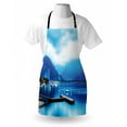 thumbnail image 3 of Country Apron Italian Village with Harbor and Sail Boats Magical Countryside Cottage Life Rural Photo, Unisex Kitchen Bib Apron with Adjustable Neck for Cooking Baking Gardening, Blue, by Ambesonne, 3 of 3