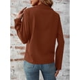 thumbnail image 2 of Women’s Jackets Fall Long Sleeve Lapel Zipper Pocket Button Street Style Casual Chic Motorcycle Coat S-2XL, 2 of 7