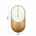 thumbnail image 4 of Latrodar Silent Mouse Wireless USB Mouse Computer Mouse Rechargeable Mouse Mute 2.4GHz Mice 3 Adjustable DPI 2-in-1 Gaming Mouse for PC Notebook Multi-Device Gold Holiday Saving, 4 of 8