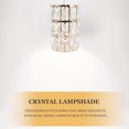 thumbnail image 2 of Phenofice 1Pack Crystal Lampshade for Bulb Lamp European Design 11.8x4.7in, 2 of 5