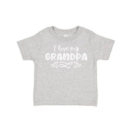 

Inktastic I Love My Grandpa with Hearts Gift Toddler Boy or Toddler Girl T-Shirt