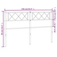 thumbnail image 4 of vidaXL Metal Headboard Black 150 cm, 4 of 4