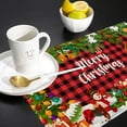 thumbnail image 4 of Mantel individual con diseño de nieve de invierno y Feliz Navidad, mantel individual antideslizante, resistente al calor, lavable, decoración del hogar, cocina y comedor, 4 of 5
