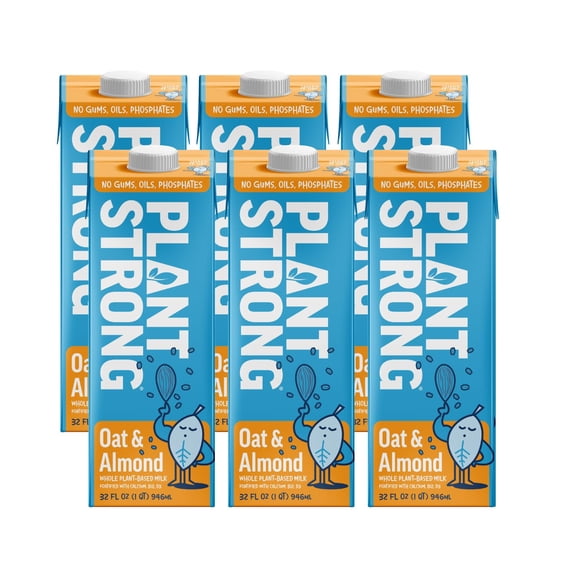 (Pack Of 6) Plantstrong Milk Oat & Almond 32 Fo
