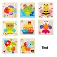 thumbnail image 3 of Pisexur Toddler Toys Wooden Puzzles Toddler Toys Gifts For 1 2 3 Year Old Boys Girls, 1 Pack Dinosaur Toys Gifts for Baby Kids on Clearance, 3 of 8