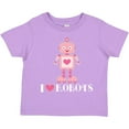 thumbnail image 3 of Inktastic Robotics I Love Robots Girls Girls Toddler T-Shirt, 3 of 5