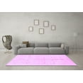 thumbnail image 3 of Ahgly Company Indoor Square Solid Purple Modern Area Rugs, 4' Square, 3 of 4