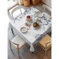 thumbnail image 6 of Green Teal Eucalyptus Table Cloth, Coastal Summer Starfish Waterproof Tablecloth for Square Tables, Reusable Washable Fabric Table Cover for Restaurant Kitchen Dining Tables 60"x60", 6 of 6