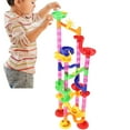 thumbnail image 3 of Race Track, Interesting Bright Colors Track Blocks Marble Develop Ability Softly Rounded Edges  For Babies 80pcs, 3 of 8