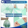 thumbnail image 3 of XIQIYY 3 Gal Trash Bags,10 Liter Wastebasket Bin Liners,Tiffany Blue Garbage Bags ,120 Per Pack., 3 of 6