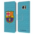 thumbnail image 1 of Head Case Designs Officially Licensed FC Barcelona 2019/20 Crest Kit Third Leather Book Wallet Case Cover Compatible with Samsung Galaxy S7, 1 of 6