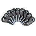 thumbnail image 1 of 9 piezas de cubiertas de cabeza de hierro para palos de golf, hierro de golf de material de neopreno elástico Negro Sharpla Cubierta de cabeza de hierros de golf, 1 of 5