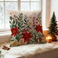 thumbnail image 6 of Xuniizn Christmas Pillow Covers 18x18 inch Xmas Decorations Soft Plush Faux Fur Wool Christmas Throw Pillow Cases Winter Holiday Decor for Sofa Living Room, 6 of 7