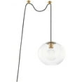 thumbnail image 6 of Mitzi Hl270701l Margot 1 Light 12" Wide Plug-In Pendant - Nickel, 6 of 10