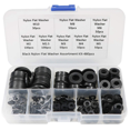 thumbnail image 2 of 960 Pcs Nylon Flat Round Washers Gaskets Spacers Assortment Set for Screw Bolt(Black), 2 of 7