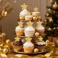 24pcs Star Pattern Cake Insert Decorations For Birthdays Valentines 
