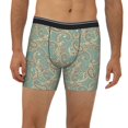 thumbnail image 2 of Men'S Boxer Briefs, Paisley Pattern No.9071 Soft And Breathable Mens Underwear Boxer Briefs With Widen Waist, 2 of 2