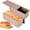 Gold, variant on 2-pack 2.2lb Gold Pullman Loaf Pan with Lid, Premium Non-Stick Coating Bread Pan, PFTE and PFOA-Free, Safe and Healthy Baking for Homemade Bread with Family-sized Recipes