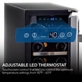 thumbnail image 4 of Whynter BWR-18SD 12" 18 Bottle Compressor Built-In Wine Refrigerator, 4 of 8