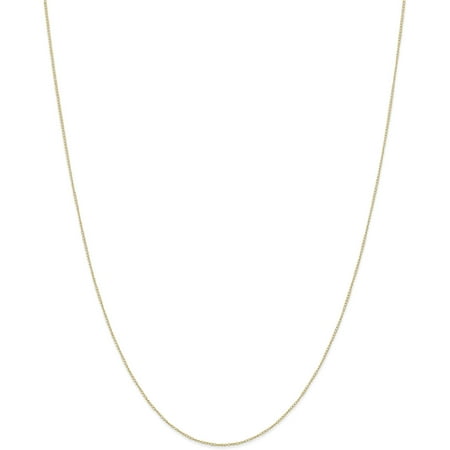 - 10k .42 mm Carded Curb Chain
