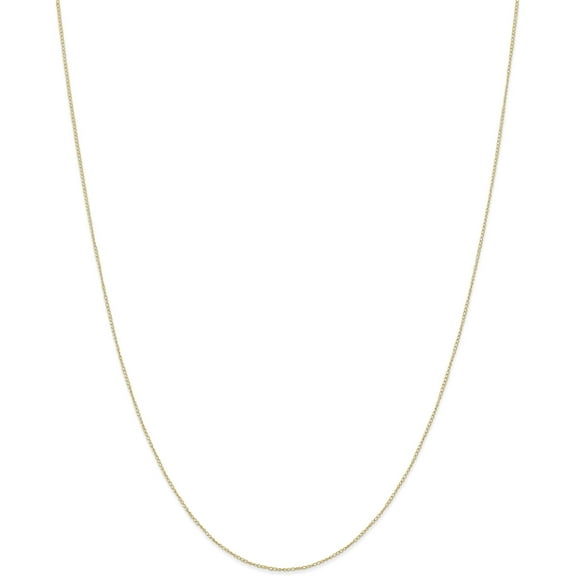 Golditta 10K Yellow Gold .42 mm Carded Curb Chain
