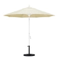 thumbnail image 2 of California Umbrella GSCUF908170-5498 9 ft. Round Aluminum Pole Fiberglass Rib Market Umbrella, Crank Lift & Collar White Tilt Sunbrella Vellum, 2 of 2