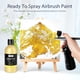 thumbnail image 5 of Pintura con aerógrafo Nicpro Metallic Gold, 250 ml, acrílico a base de agua, 5 of 7