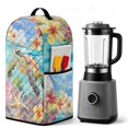 thumbnail image 3 of FOR U DESIGNS Turtle Starfish Frangipani Print Kitchen Appliance Cover Quilted, Washable, Stain Resistant, 2 Pockets, Fits Stand Mixer & Food Processor, 3 of 7