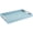 Baby Blue/Silver, variant on White Glossy Crocodile Faux Leather Serving Tray With Handles, Multi-Use Decorative Organizer
