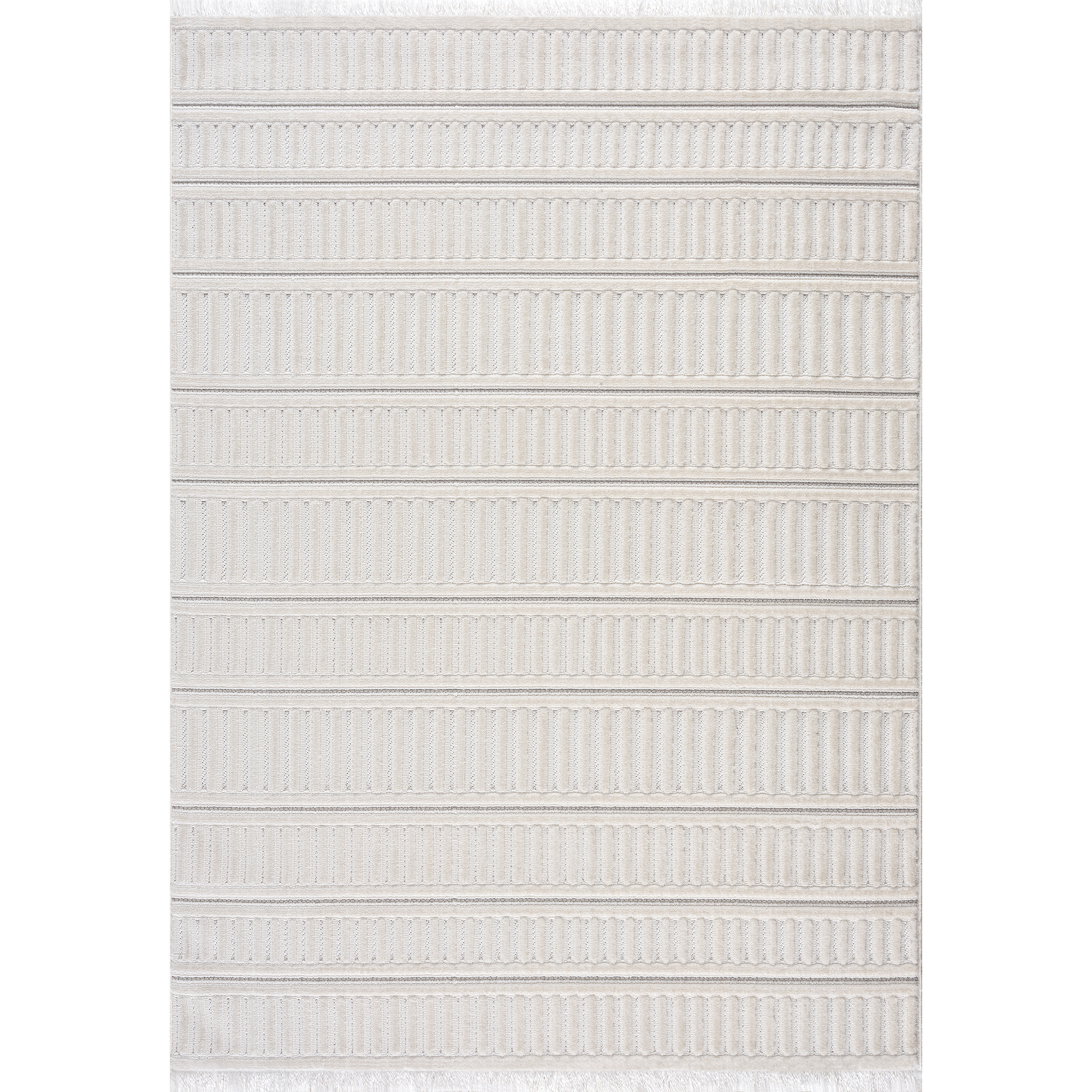 United Weavers Keya Naaz Modern Geometric Area Rug, White, 7'10" x 10'6"